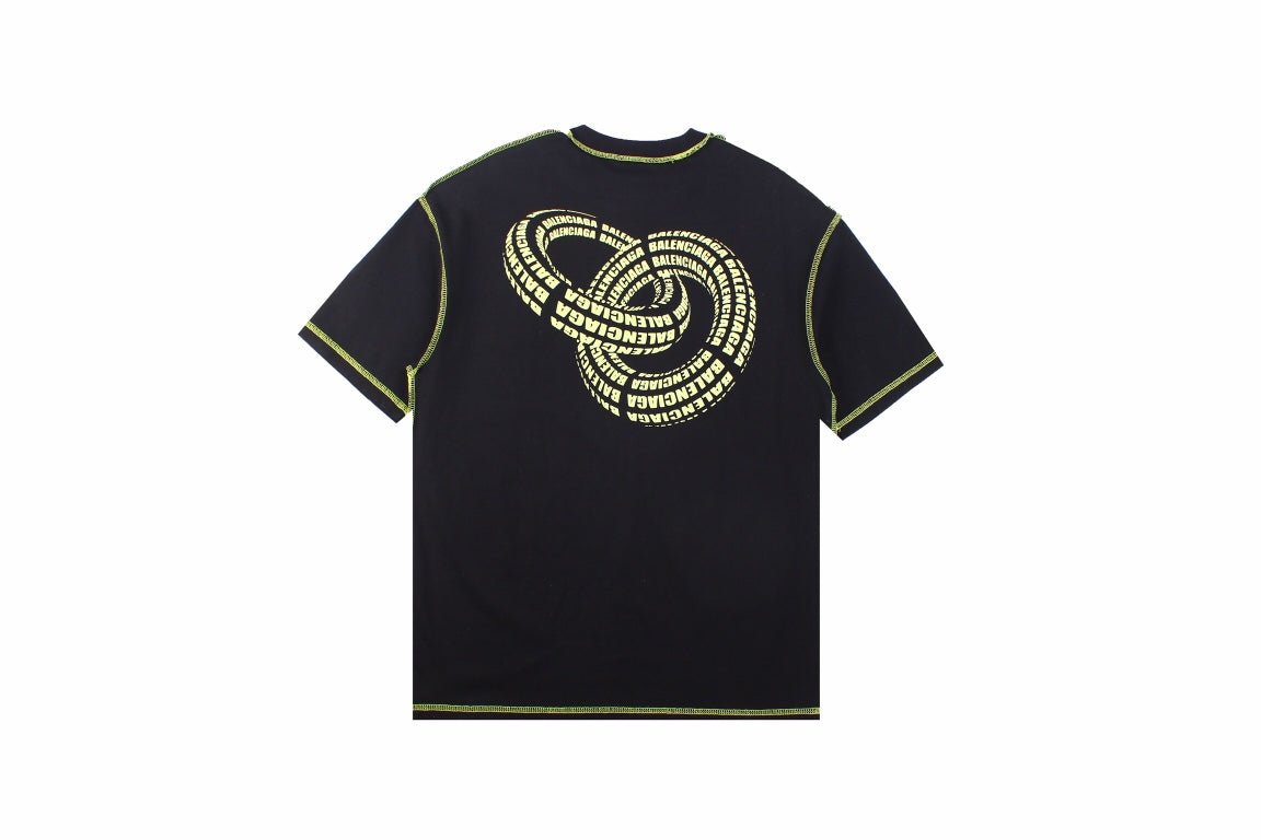 Balenciaga Digital Age Logo T-shirt - - Black Unisex Streetwear Limited Edition - This black version of the Balenciaga Digital Age t-shirt features the clever 'b@lenci@9a' email-style logo
