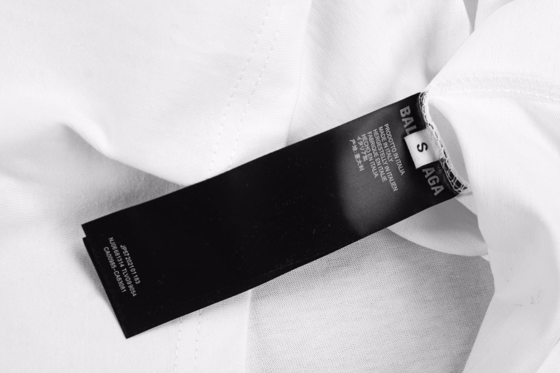 CAMISETA BALENCIAGA CON LOGOTIPO DE GRAFITI BLANCA