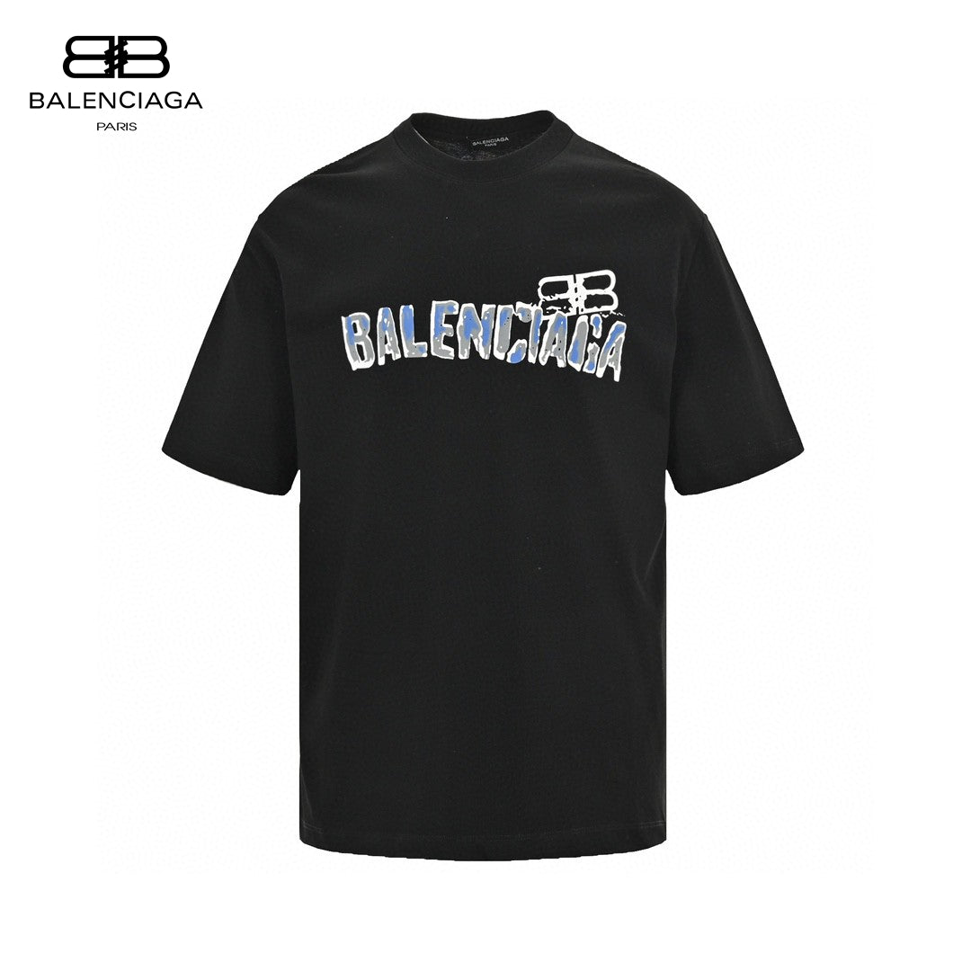 Balenciaga Graphic Logo T-shirt (black) Unisex Streetwear Limited Edition - The Balenciaga Graphic Logo T-Shirt in black is a chic and contemporary piece that showcases