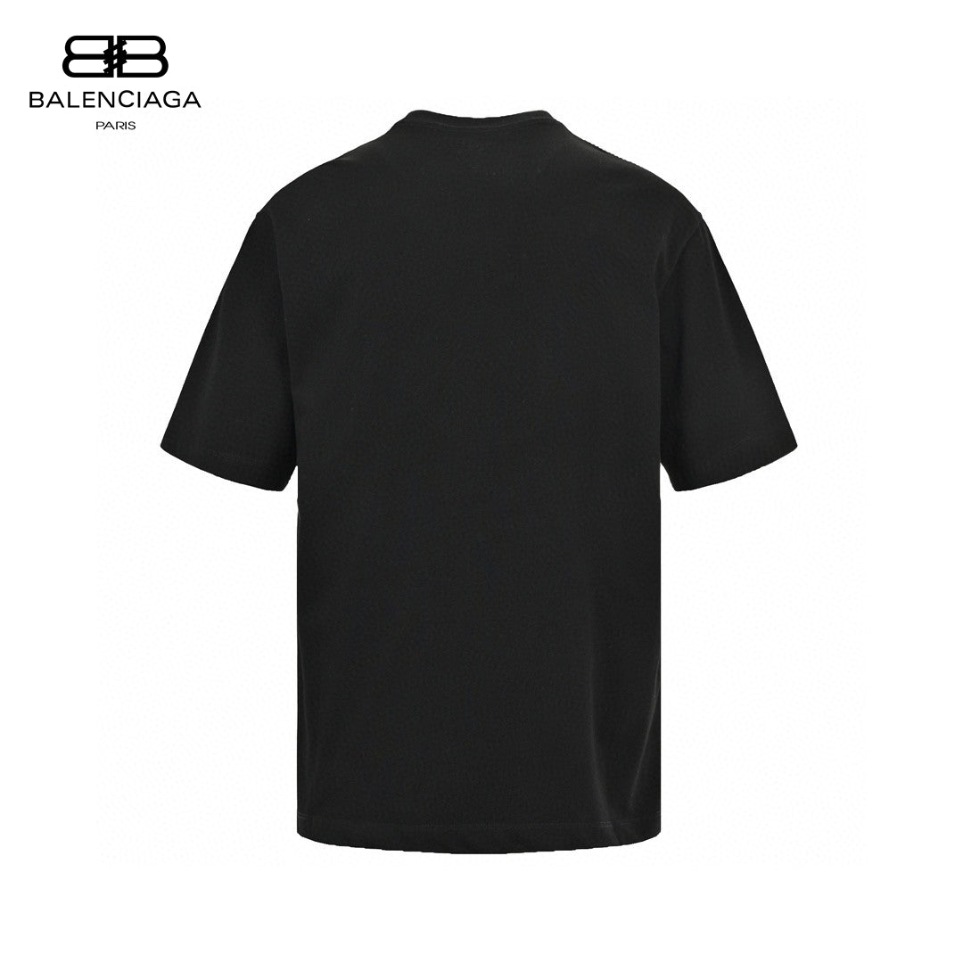 Balenciaga Graphic Logo T-shirt (black) Unisex Streetwear Limited Edition - The Balenciaga Graphic Logo T-Shirt in black is a chic and contemporary piece that showcases