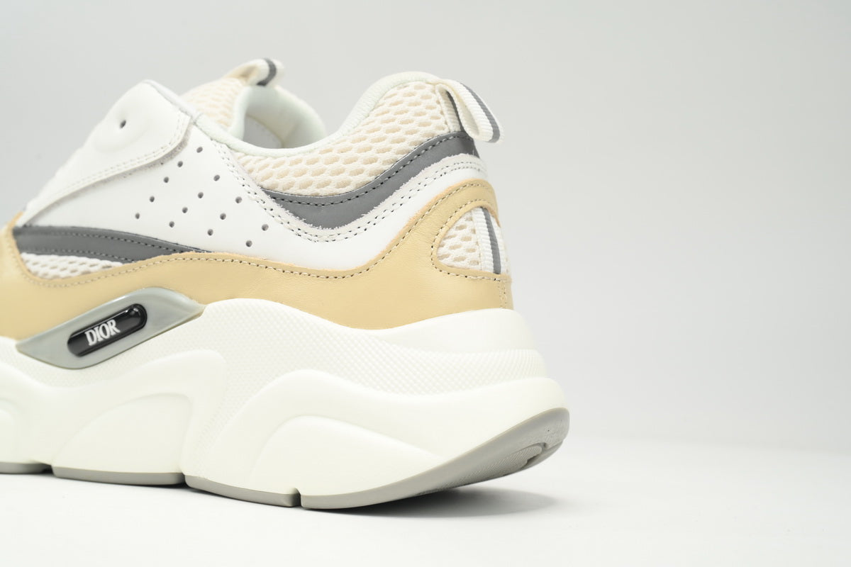 DIOR B22 Cream Beige Sneakers - White Unisex Streetwear Limited Edition