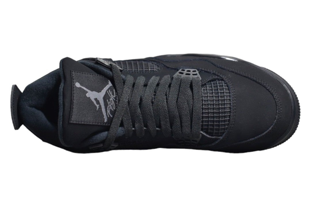 JORDAN 4 Cat Sneakers - Black Unisex Streetwear Limited Edition