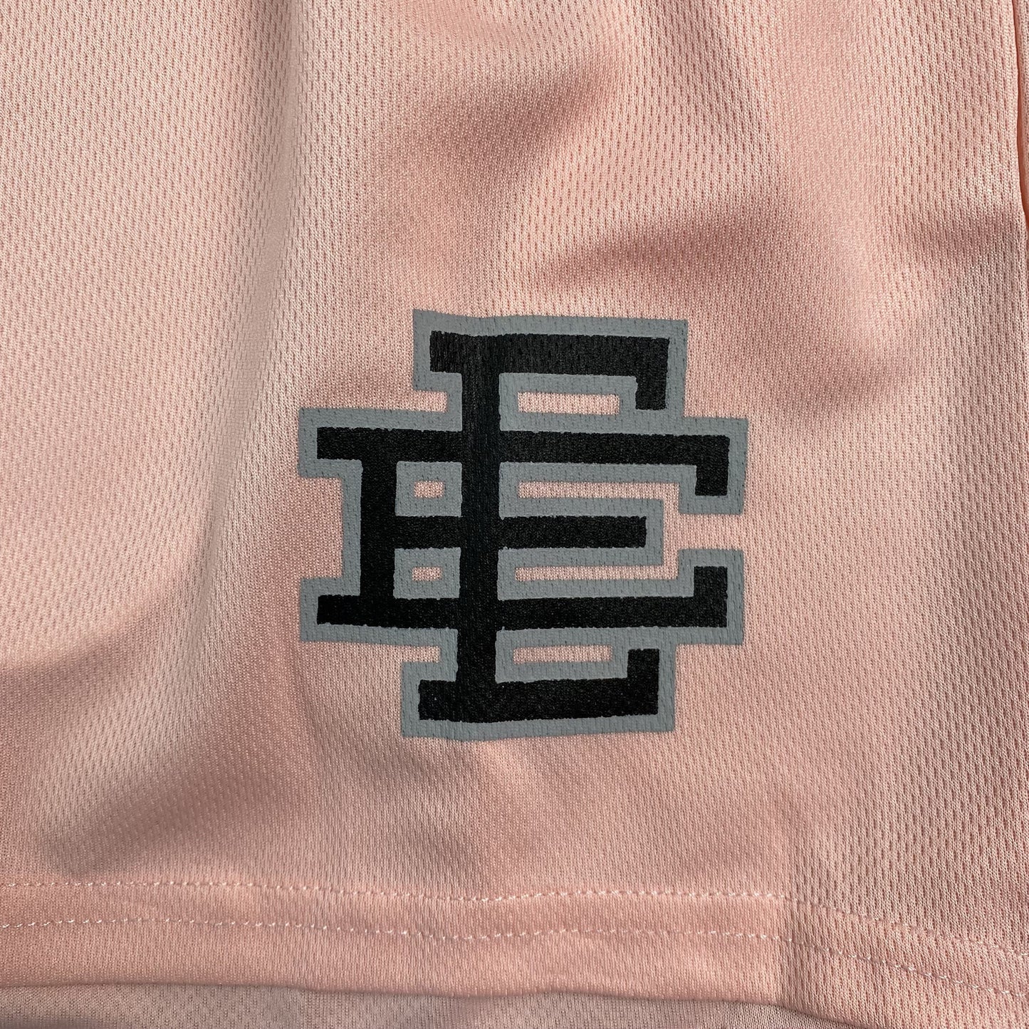 ERIC Emanuel Ee Basic Shorts Rose Quartz - - Black Unisex Streetwear Limited Edition - The ERIC EMANUEL EE BASIC SHORTS ROSE QUARTZ/BLACK - REPLICA blend high-end streetwear aesthetics with