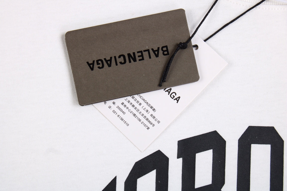BALENCIAGA Toronto Logo T-shirt - White Unisex Streetwear Limited Edition - The BALENCIAGA TORONTO LOGO T-SHIRT WHITE - REPLICA merges luxury fashion with urban city pride