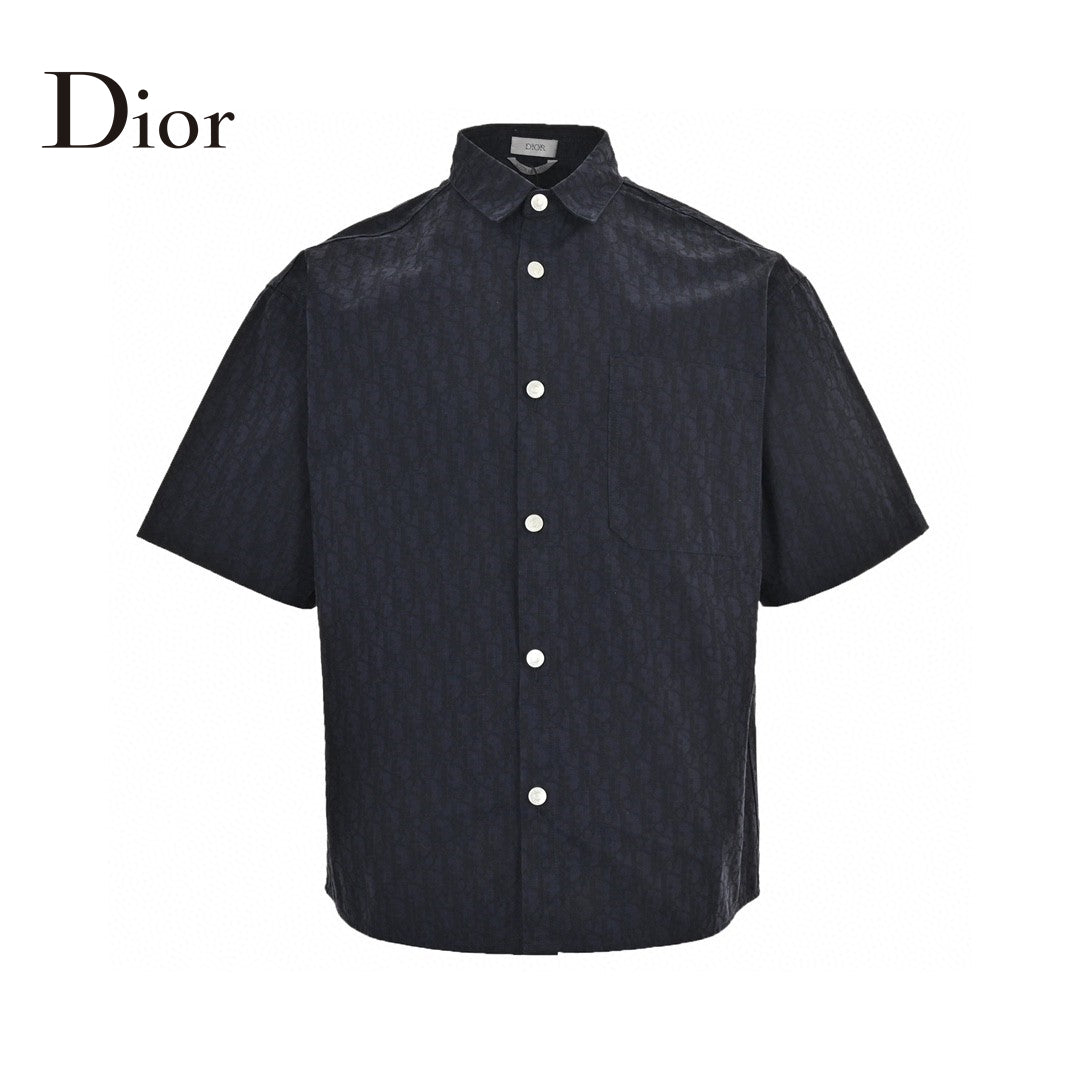 Dior Short-sleeve Shirt - Black Unisex Streetwear Limited Edition - <span>Elegant and sophisticated. Features button-down design. Made from premium fabric. Perfect for both casual and