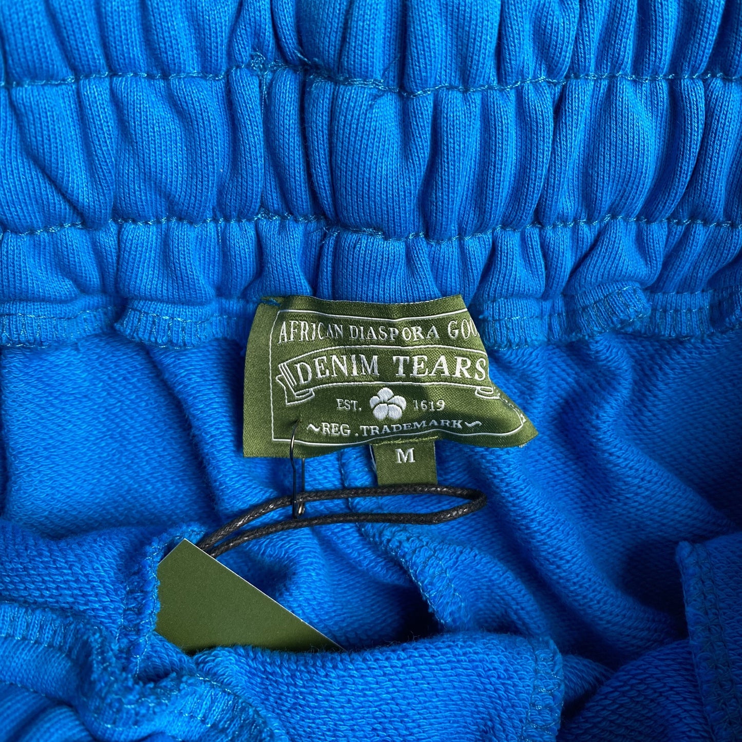 DENIM Tears Cotton Wreath Sweatpants Azure - Blue Unisex Streetwear Limited Edition