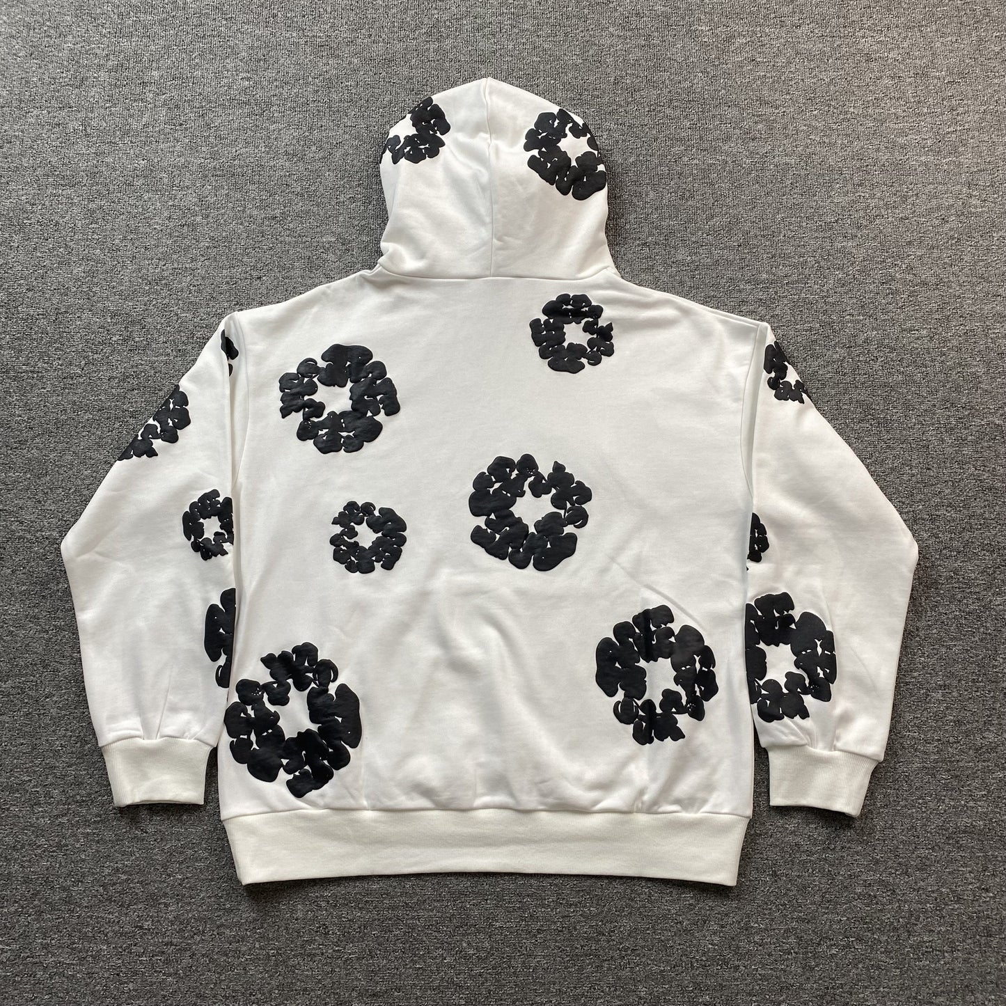 DENIM Tears Cotton Wreath Hoodie - White Unisex Streetwear Limited Edition