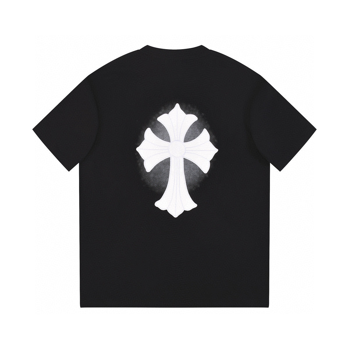 CHROME Hearts White Cross T-shirt - Black Unisex Streetwear Limited Edition