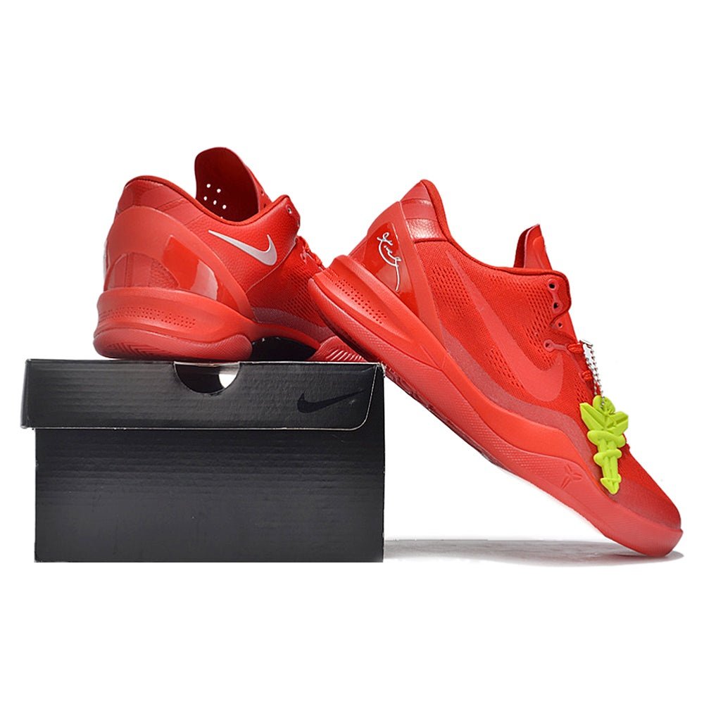 NIKE Kobe 8 - Mamba Sneakers - Red Unisex Streetwear Limited Edition - The Nike Kobe 8 x RED MAMBA is an electrifying tribute to the basketball icon