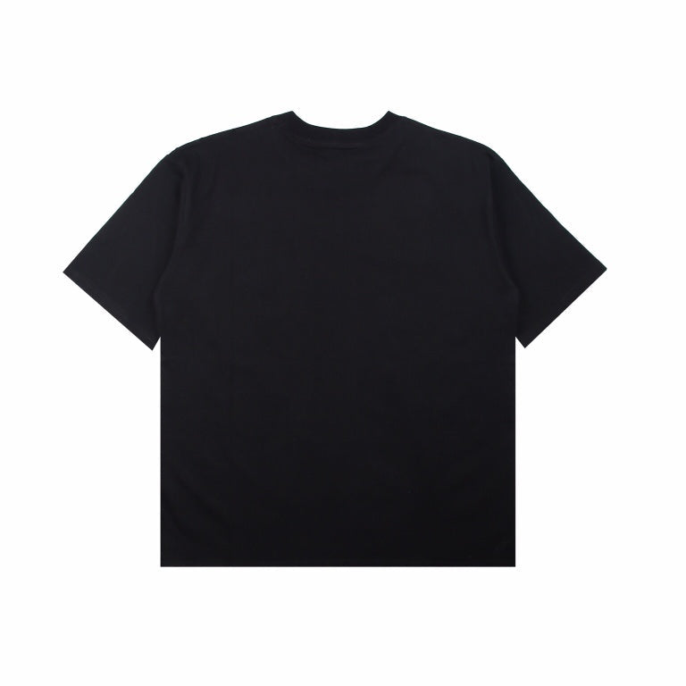 BALENCIAGA Calligraphy Logo T-shirt - Black Unisex Streetwear Limited Edition