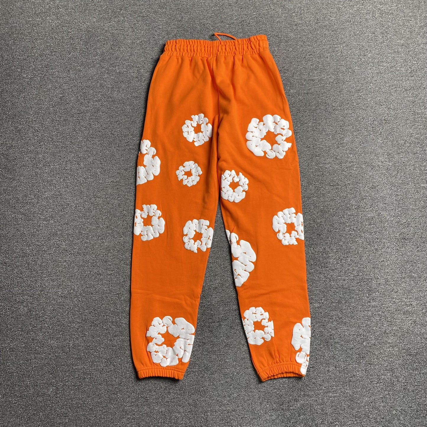 DENIM Tears Cotton Wreath Sweatpants - Orange Unisex Streetwear Limited Edition