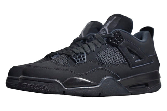 JORDAN 4 Cat Sneakers - Black Unisex Streetwear Limited Edition