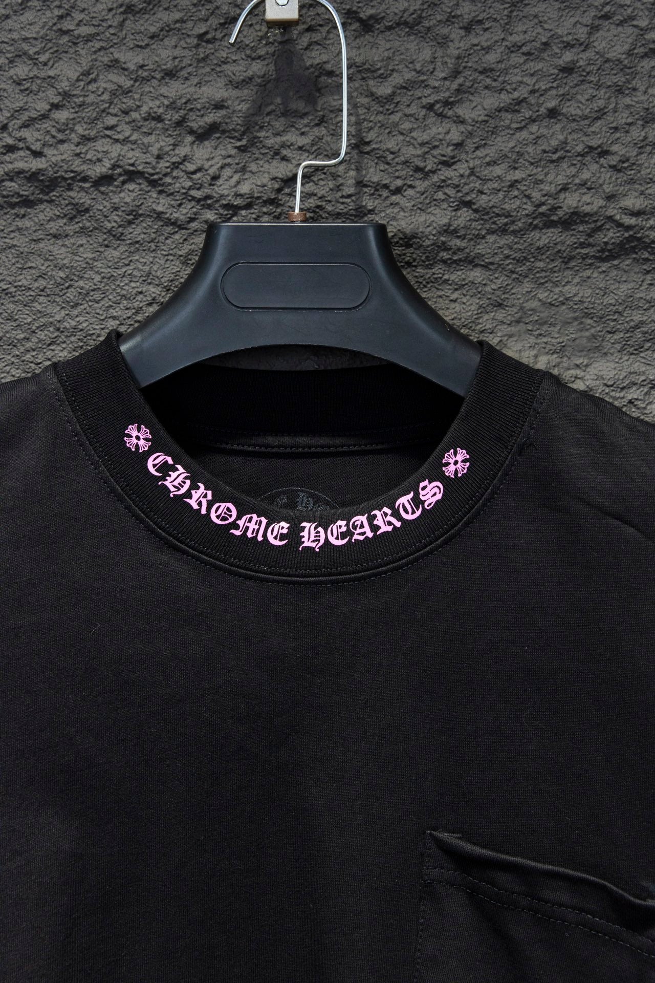 CHROME Hearts Purple Collar Longsleeve - Black Unisex Streetwear Limited Edition