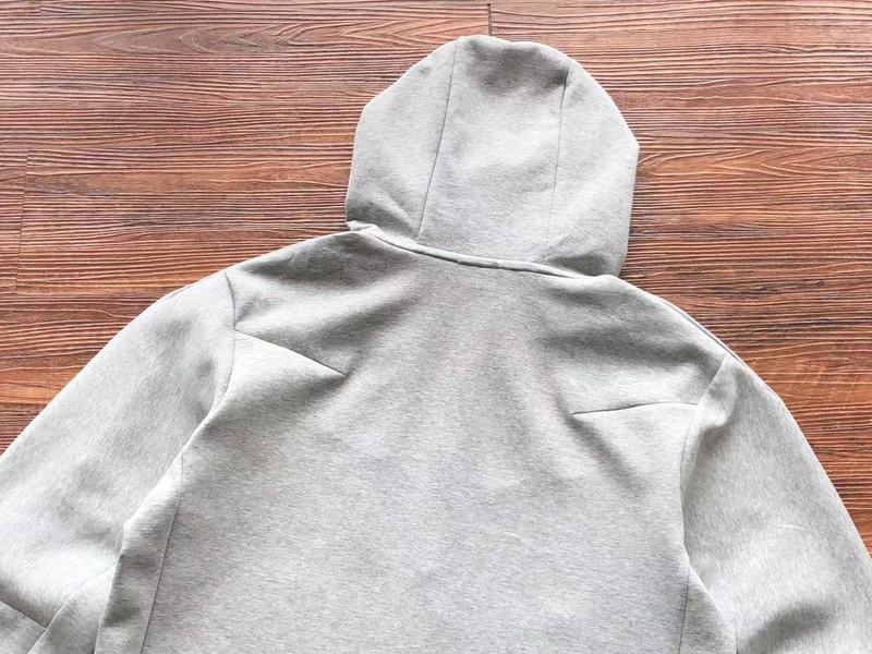 NIKE Tech Fleece Hoodie - - Grey Unisex Streetwear Limited Edition - The NIKE TECH FLEECE HOODIE GREY - REPLICA is the ultimate blend of performance, comfort,