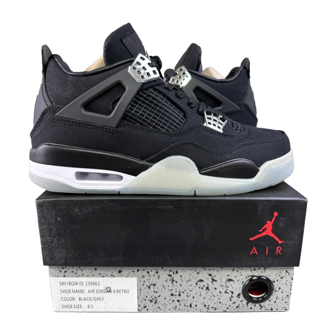JORDAN 4 - Eminem Carhartt Sneakers - Black Unisex Streetwear Limited Edition