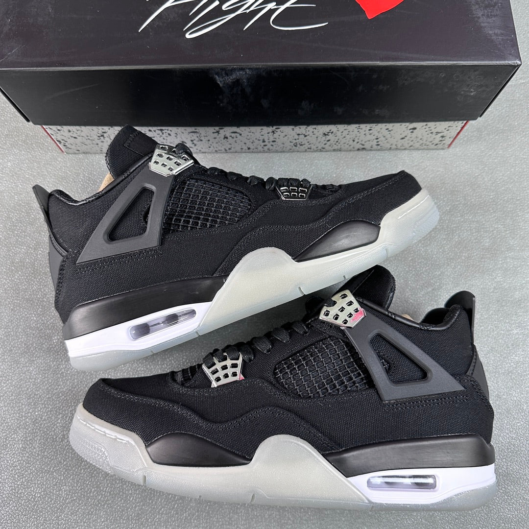 JORDAN 4 - Eminem Carhartt Sneakers - Black Unisex Streetwear Limited Edition