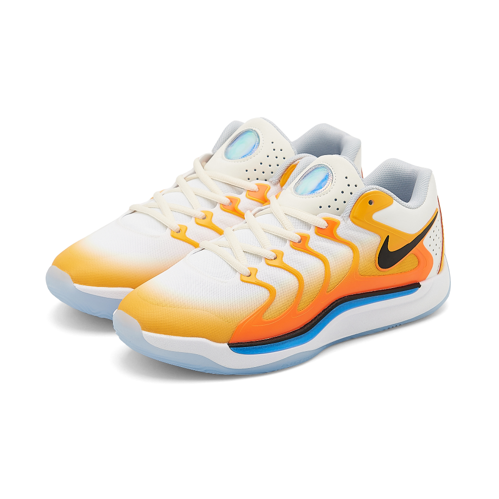 NIKE Kd 17 - Sunrise Shoes - Red Unisex Streetwear Limited Edition - Experience the dawn of a new era in basketball performance with the Nike KD 17