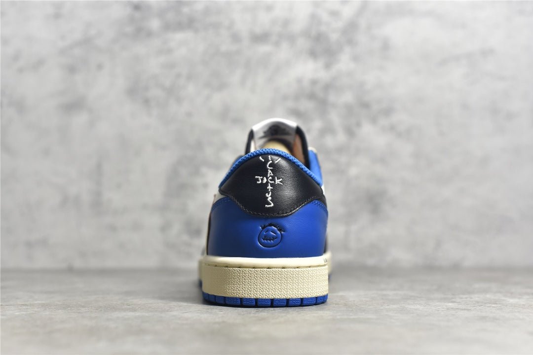 JORDAN 1 Low - Travis Scott Fragment - Black Unisex Streetwear Limited Edition - Introducing the Jordan 1 Low x Travis Scott Fragment: A Fusion of Creative Forces and