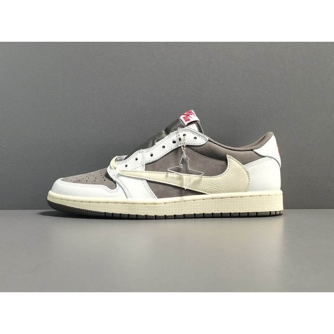 JORDAN 1 Low - Travis Scott Reverse Mocha - Black Unisex Streetwear Limited Edition - Introducing the Jordan 1 Low Travis Scott Reverse Mocha: A Fresh Twist on a Legendary