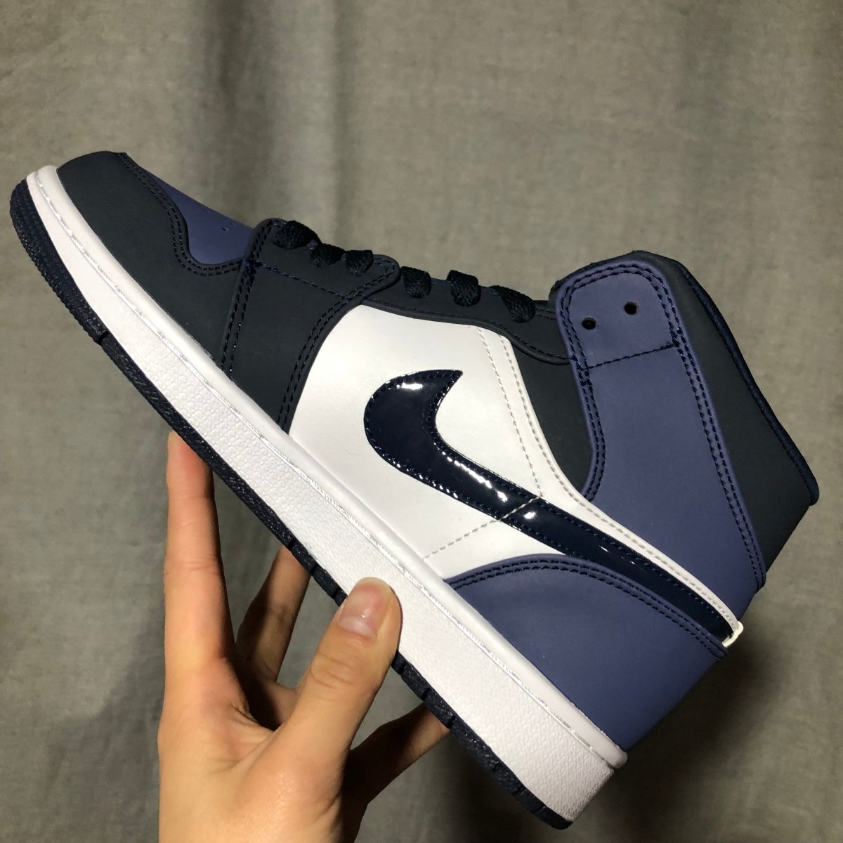JORDAN 1 Mid - Armory Sneakers - Navy Unisex Streetwear Limited Edition