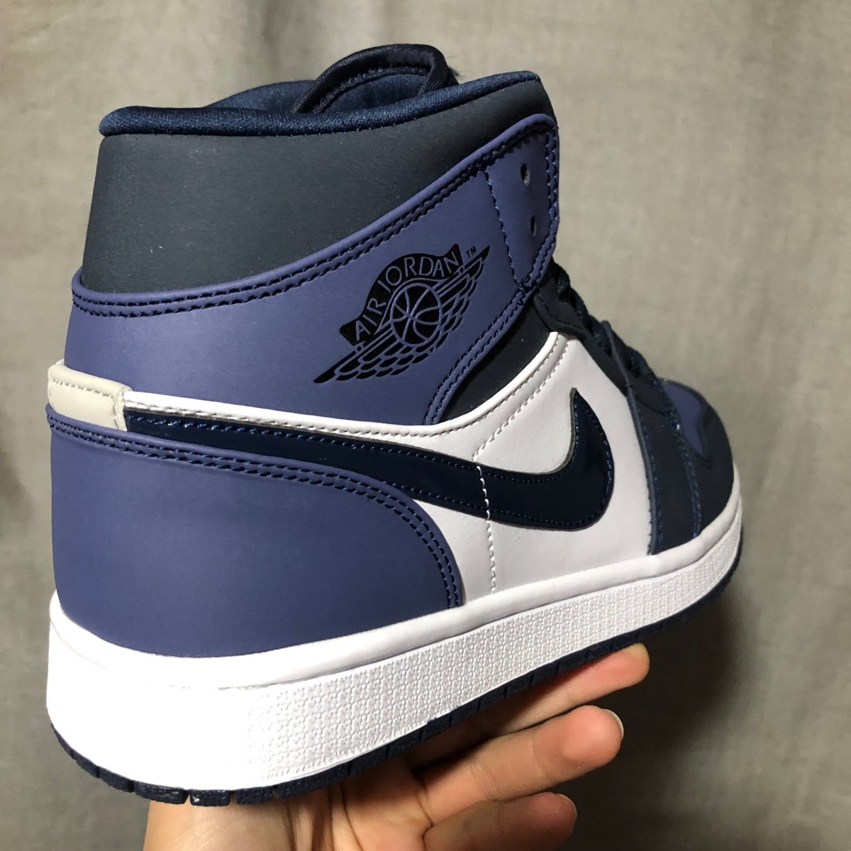 JORDAN 1 Mid - Armory Sneakers - Navy Unisex Streetwear Limited Edition