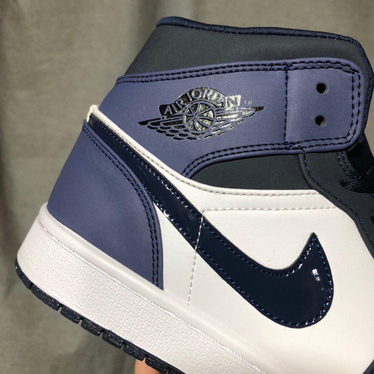 JORDAN 1 Mid - Armory Sneakers - Navy Unisex Streetwear Limited Edition