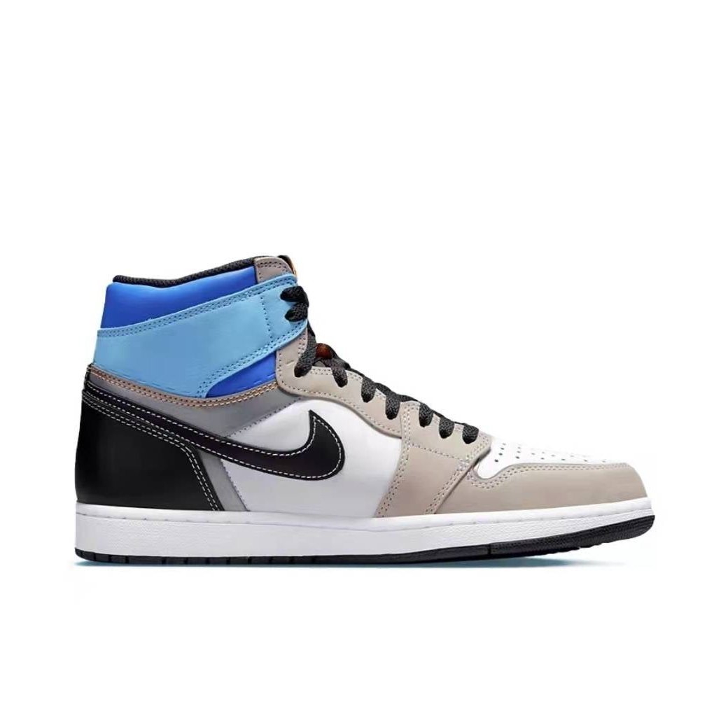 JORDAN 1 Retro High Og - Prototype - Black Unisex Streetwear Limited Edition