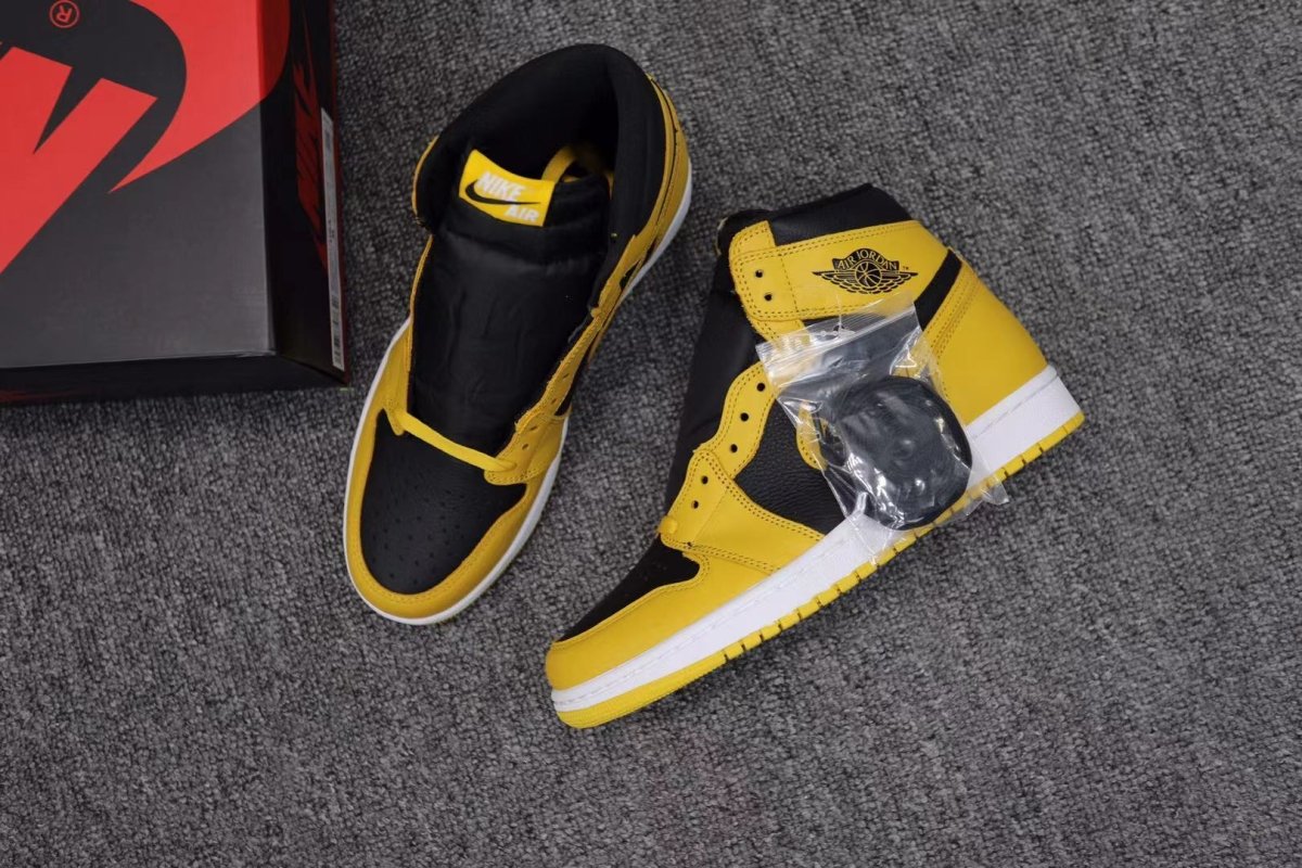 JORDAN 1 Retro High - Pollen Sneakers - Black Unisex Streetwear Limited Edition