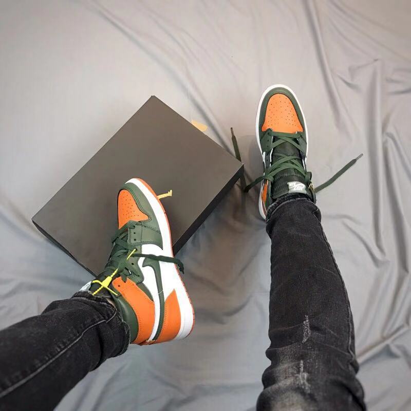 JORDAN 1 Retro High - Solefly Art Basel Sail Sneakers - Black Unisex Streetwear Limited Edition
