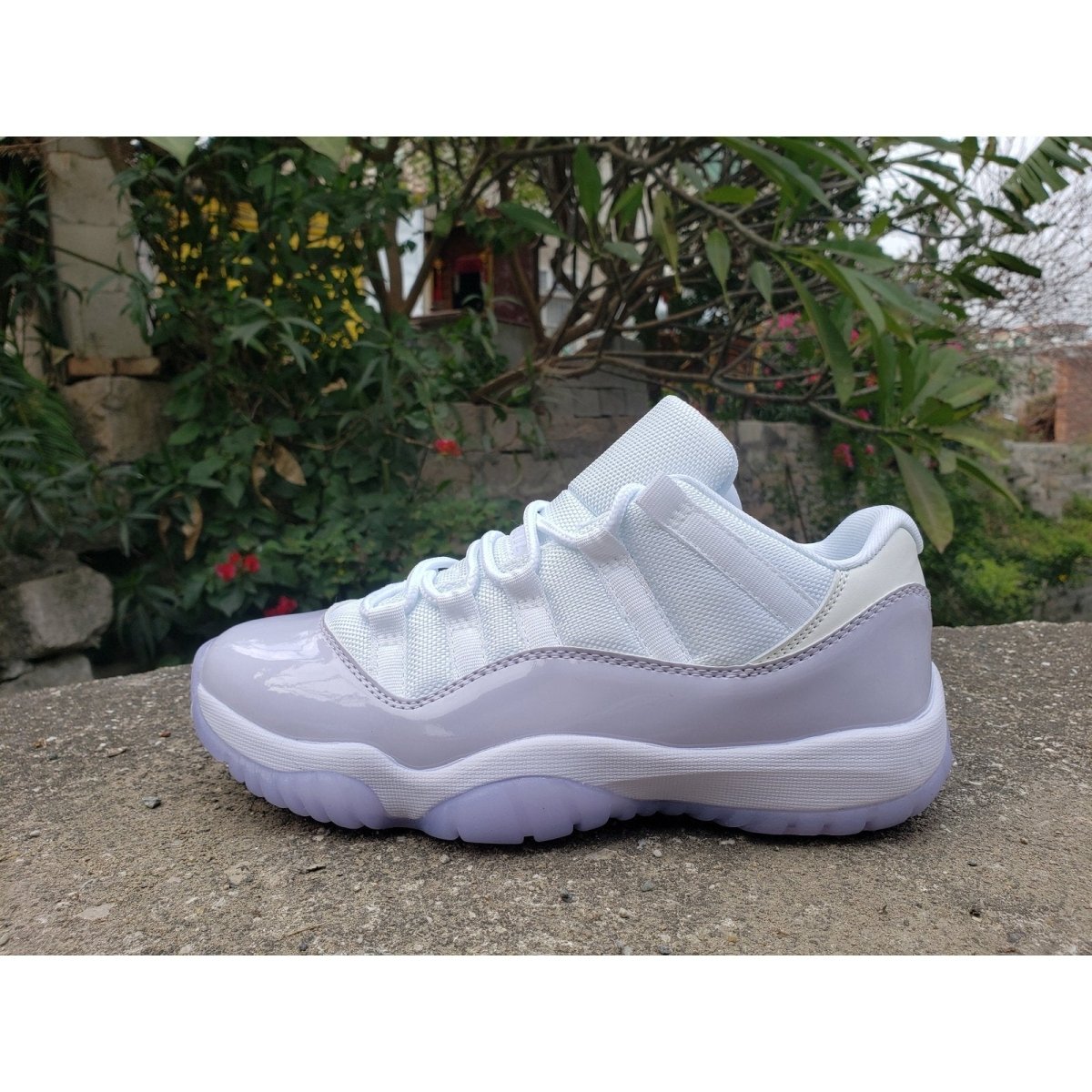JORDAN 11 Retro Low - Pure Violet Sneakers - Black Unisex Streetwear Limited Edition