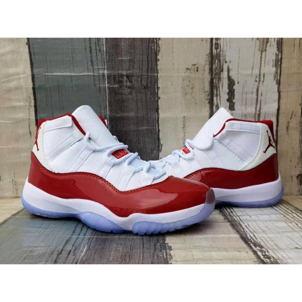 JORDAN 11 Retro - Cherry Sneakers - Black Unisex Streetwear Limited Edition
