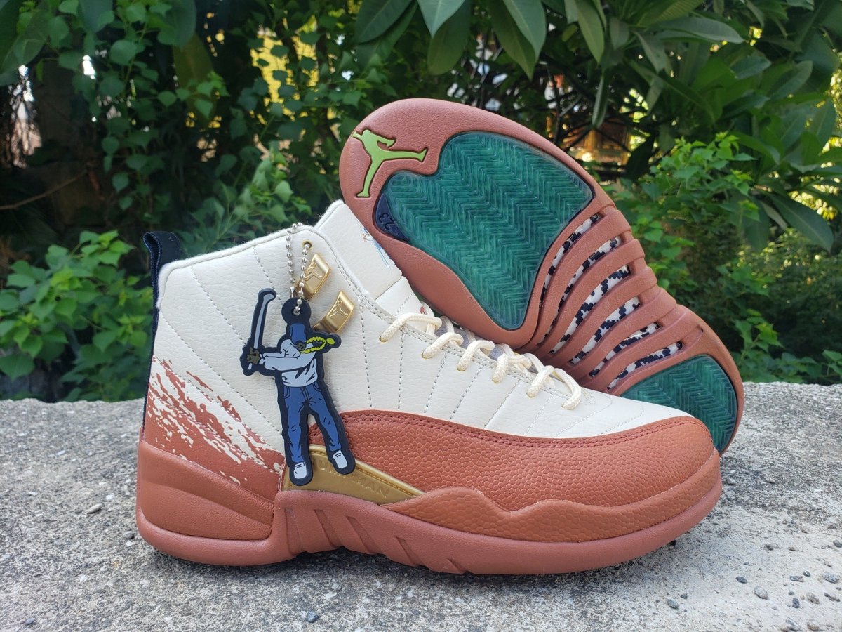 JORDAN 12 Retro - Eastside Golf Out Of The Clay Sneakers - Black Unisex Streetwear Limited Edition