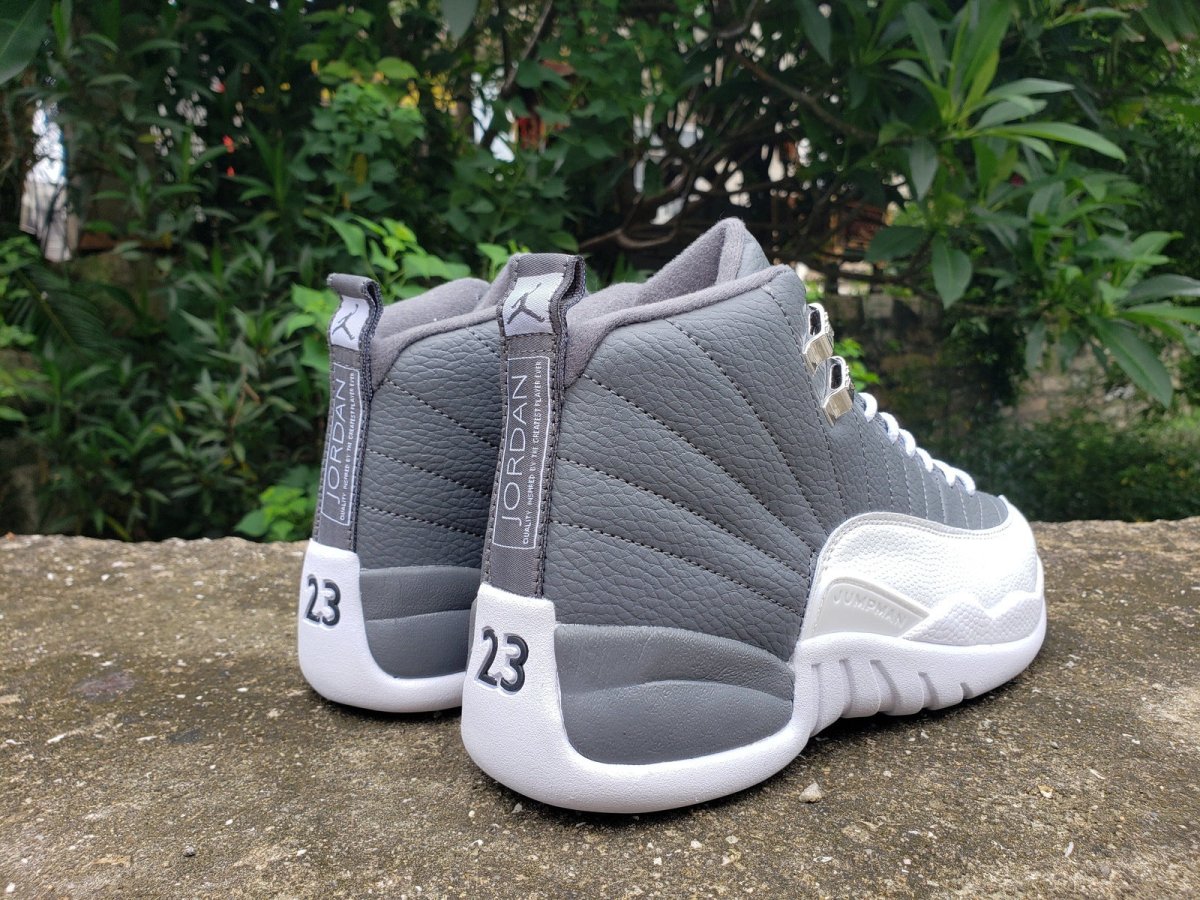 JORDAN 12 Retro - Stealth Sneakers - Black Unisex Streetwear Limited Edition