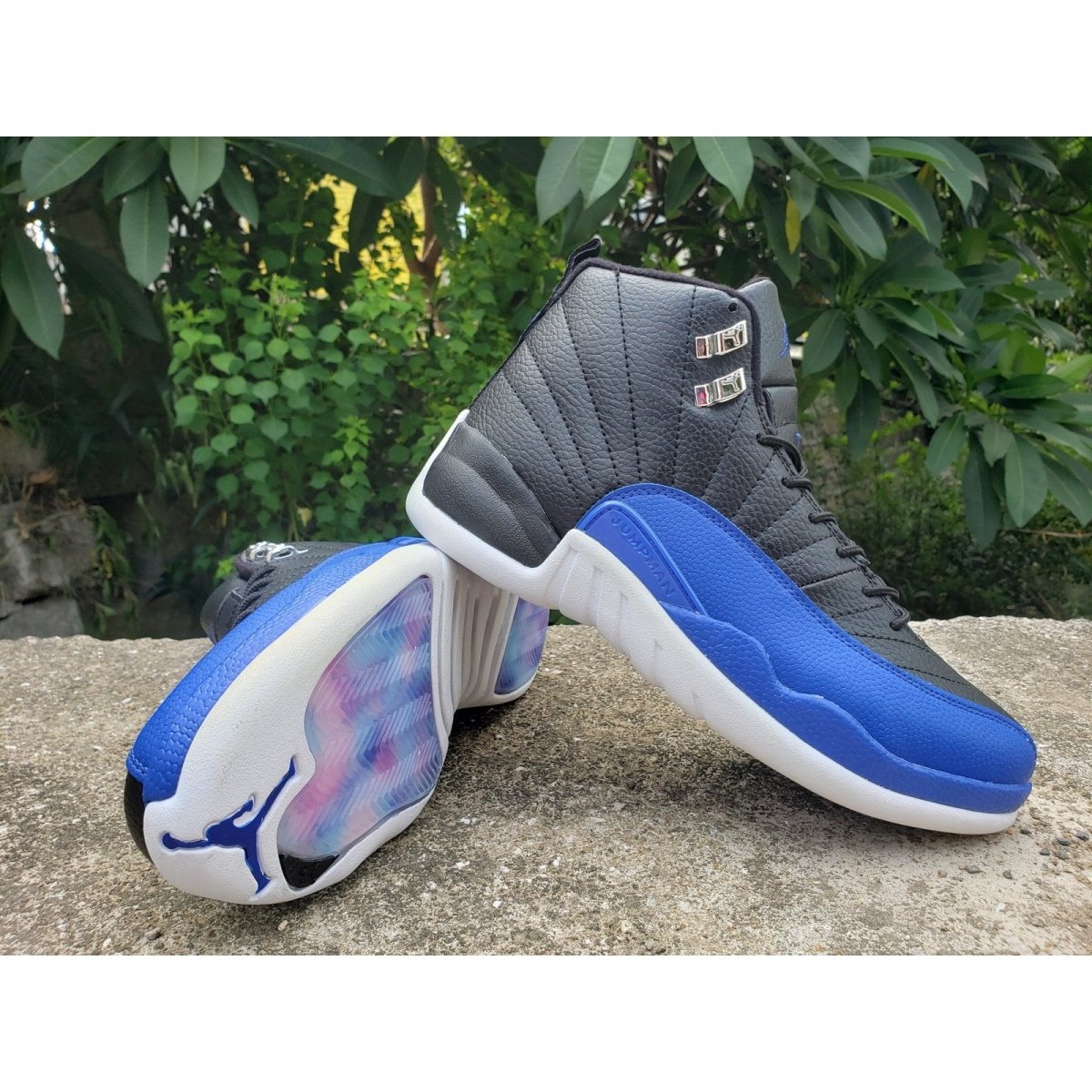 JORDAN 12 - Game Royal Sneakers - Black Unisex Streetwear Limited Edition
