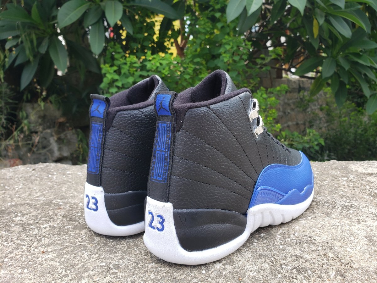 JORDAN 12 - Game Royal Sneakers - Black Unisex Streetwear Limited Edition