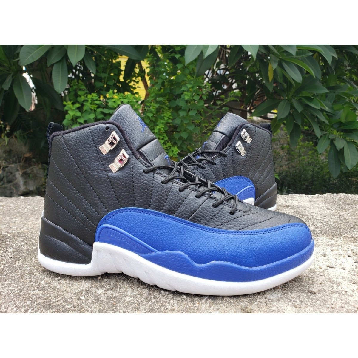 JORDAN 12 - Game Royal Sneakers - Black Unisex Streetwear Limited Edition