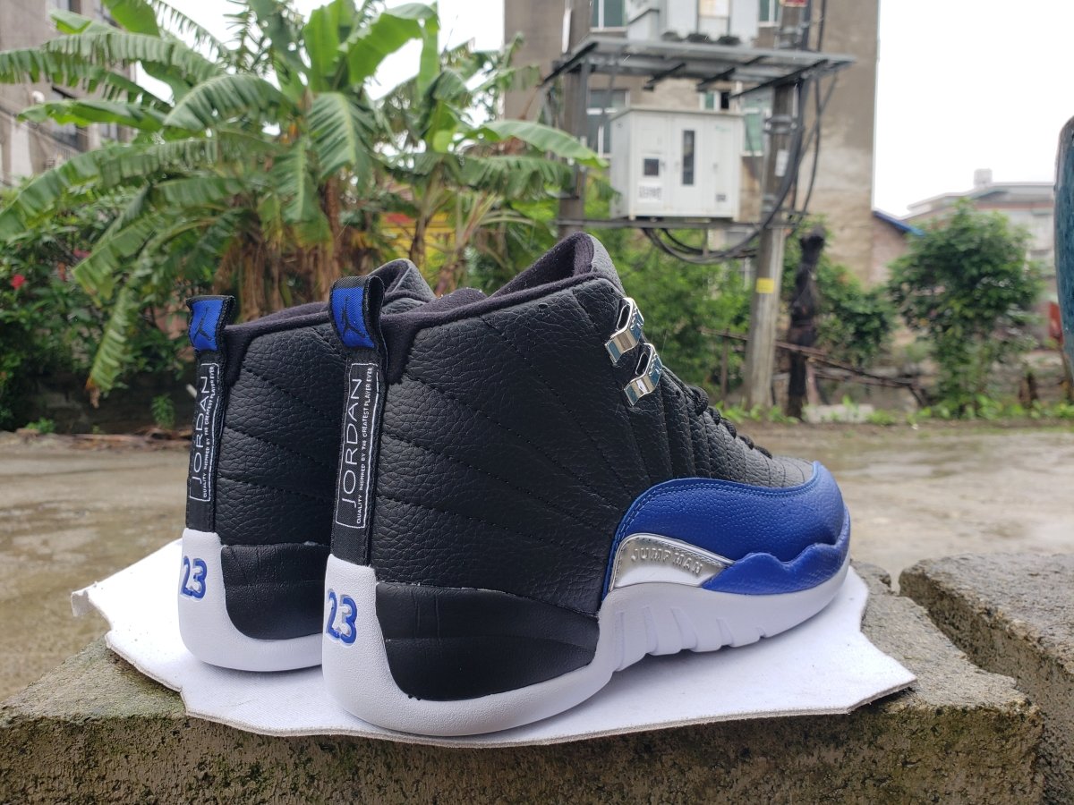 JORDAN 12 - Game Royal Sneakers - Black Unisex Streetwear Limited Edition