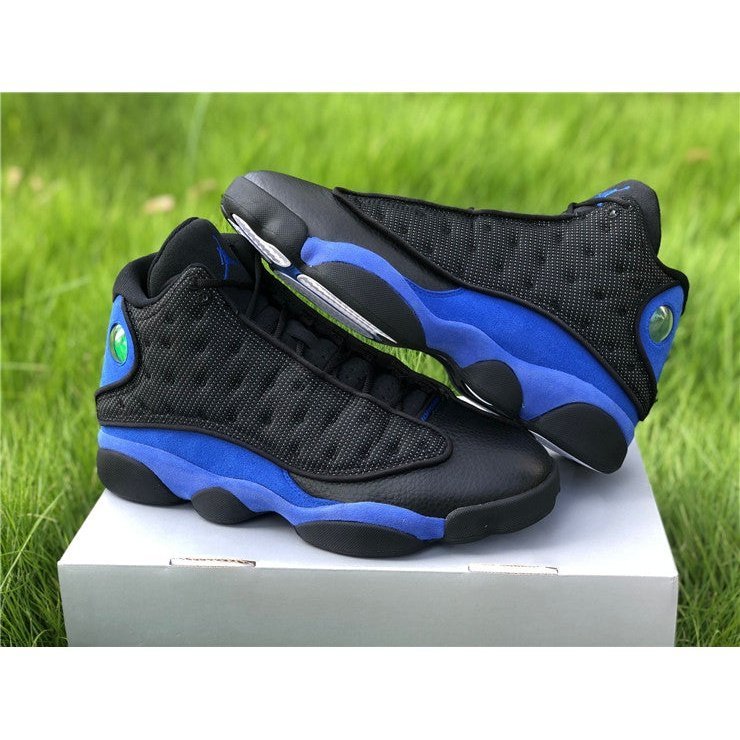 JORDAN 13 Retro - Hyper Royal Sneakers - Black Unisex Streetwear Limited Edition
