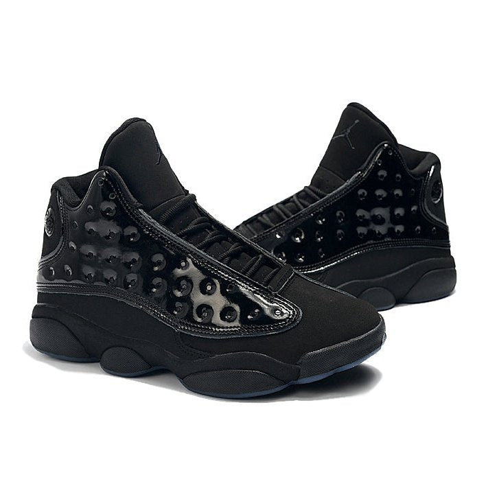 JORDAN 13 Retro - Cap And Gown Sneakers - Black Unisex Streetwear Limited Edition