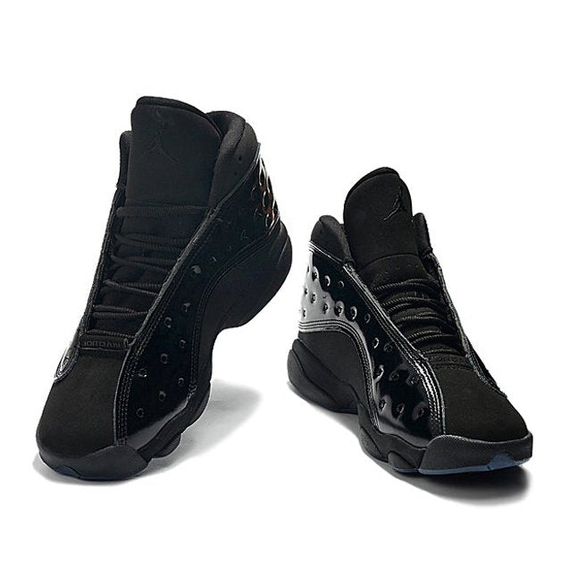 JORDAN 13 Retro - Cap And Gown Sneakers - Black Unisex Streetwear Limited Edition