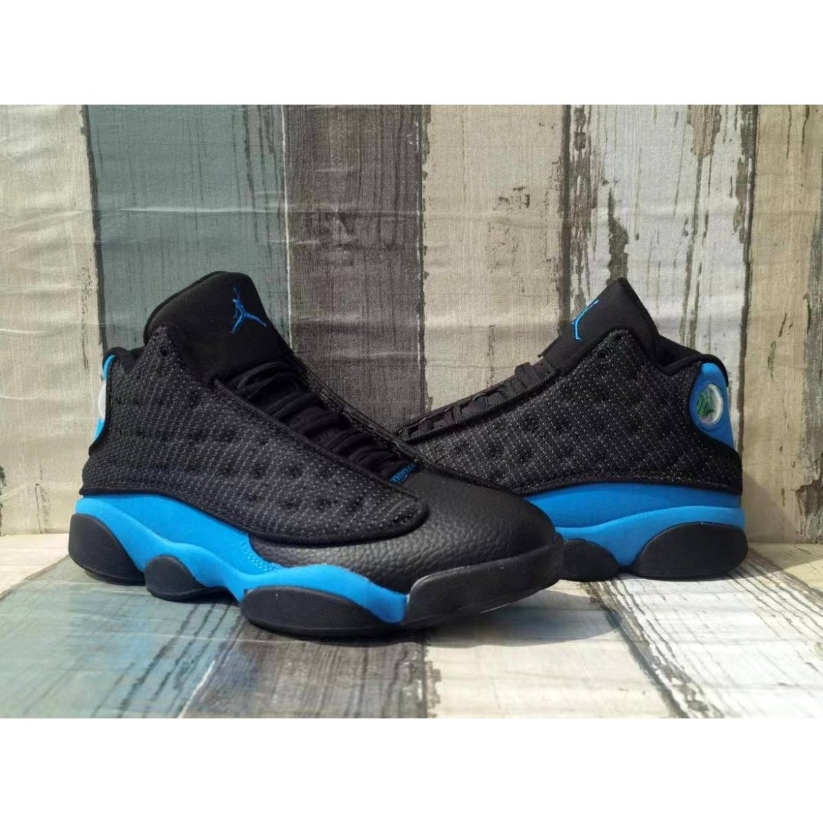 JORDAN 13 Retro - Hyper Royal Sneakers - Black Unisex Streetwear Limited Edition