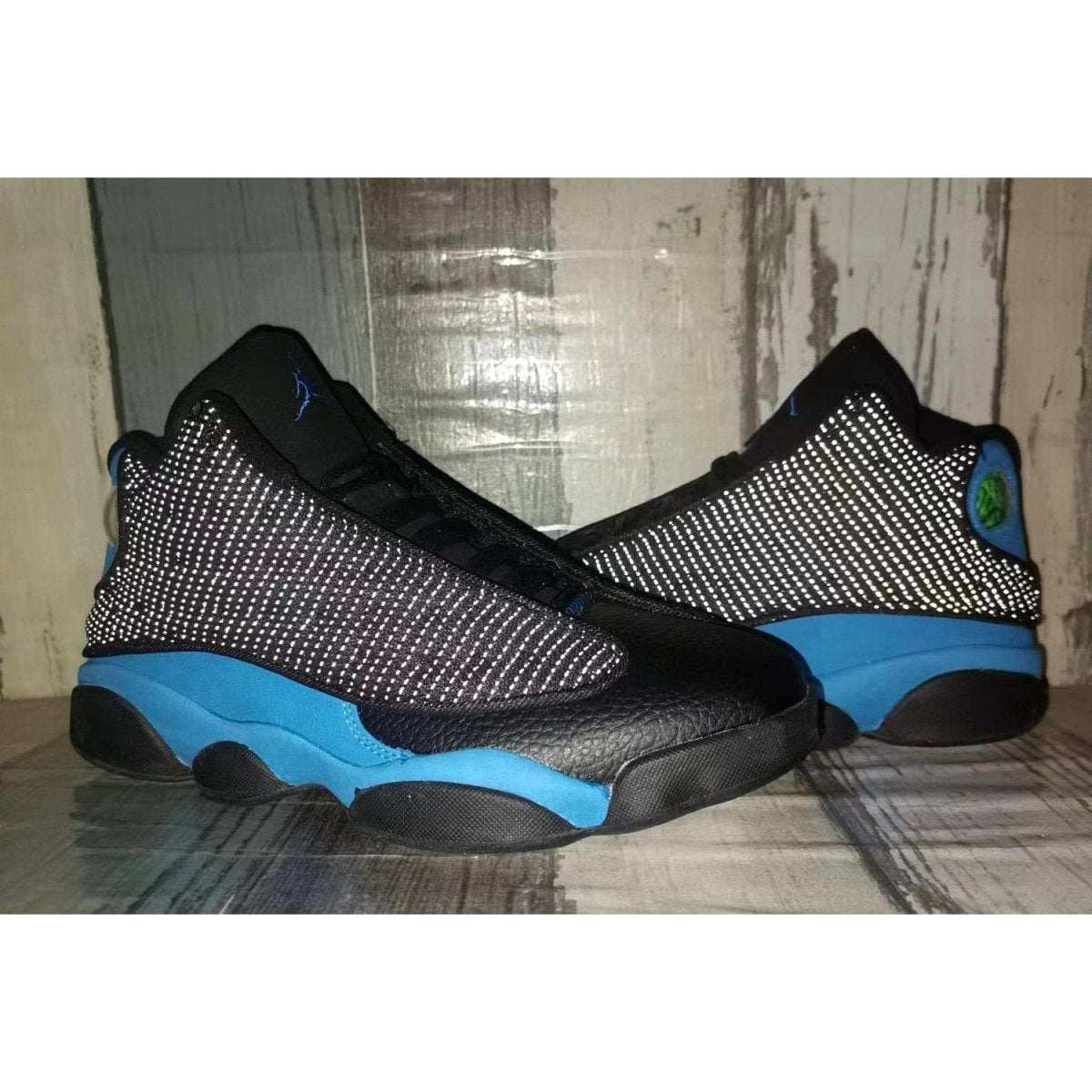 JORDAN 13 Retro - Hyper Royal Sneakers - Black Unisex Streetwear Limited Edition