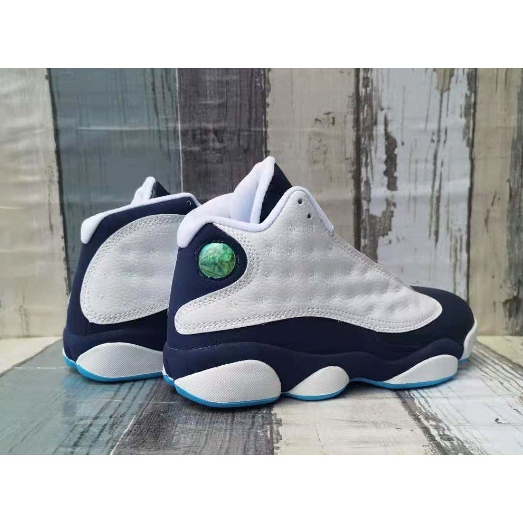 JORDAN 13 Retro - Obsidian Powder Blue Sneakers - White Unisex Streetwear Limited Edition