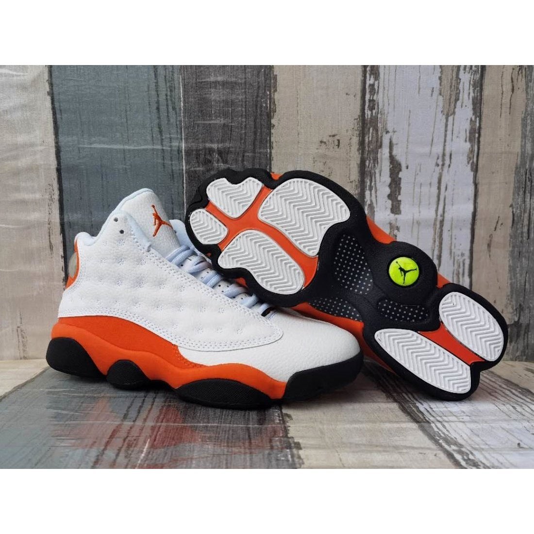 JORDAN 13 Retro - Starfish Sneakers - Black Unisex Streetwear Limited Edition