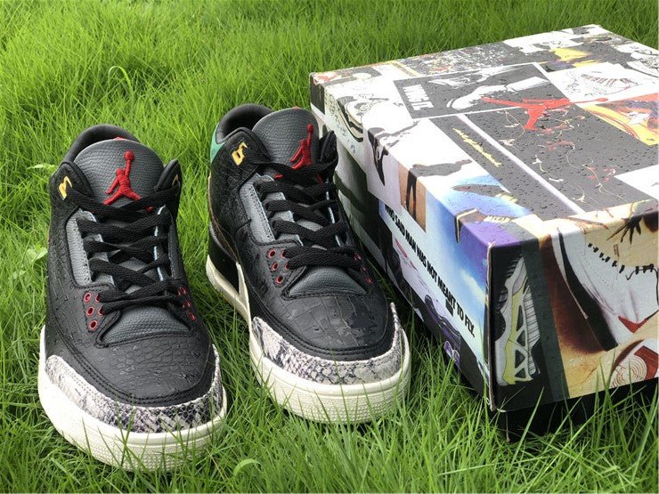 JORDAN 3 Retro Se - Animal Instinct 2.0 Sneakers - Black Unisex Streetwear Limited Edition
