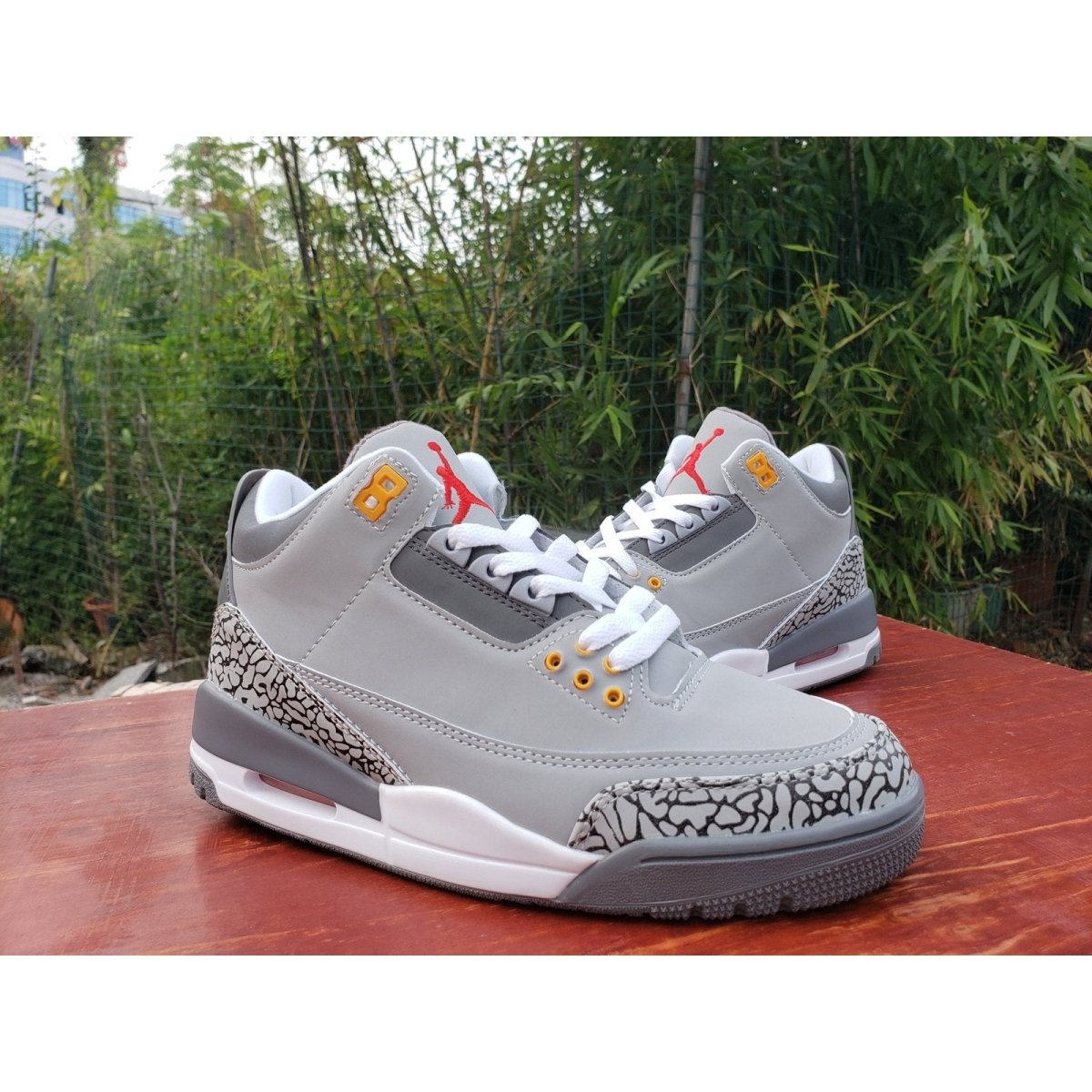 JORDAN 3 Retro - Cool T-Shirt - Grey Unisex Streetwear Limited Edition