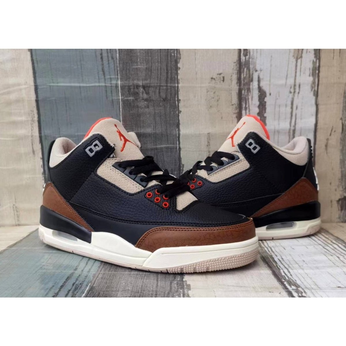 JORDAN 3 Retro - Desert Elephant Sneakers - Black Unisex Streetwear Limited Edition