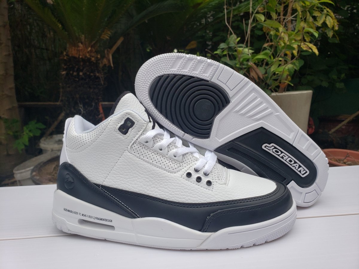 JORDAN 3 Retro - Fragment Sneakers - Black Unisex Streetwear Limited Edition