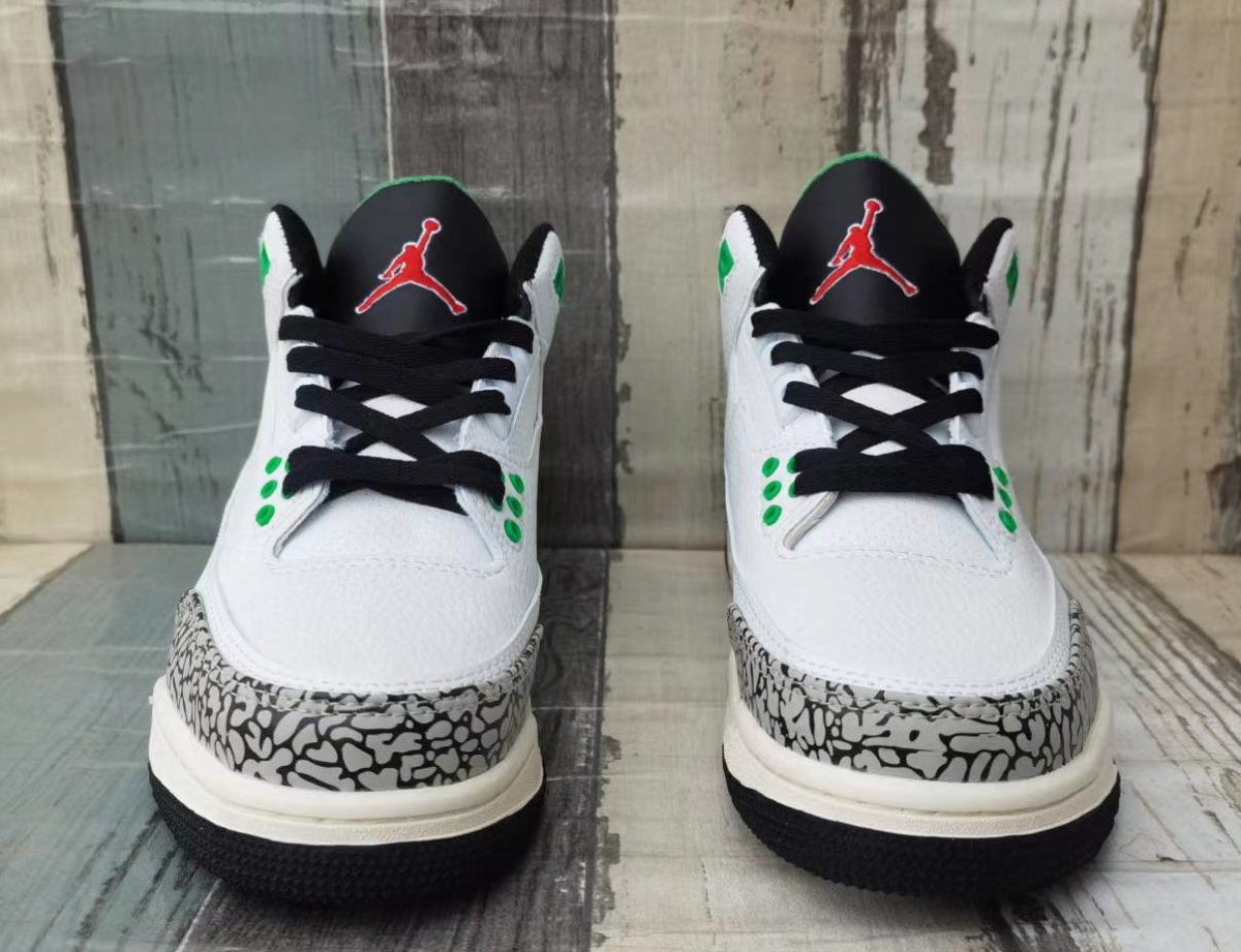 JORDAN 3 - Lucky Sneakers - Green Unisex Streetwear Limited Edition