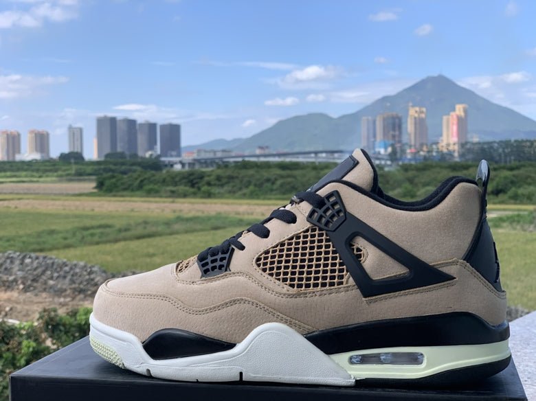 JORDAN 4 - Fossil Sneakers - Black Unisex Streetwear Limited Edition
